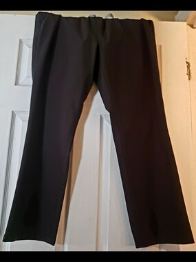 HP Women's Black Scrub Pants With Drawstring- Loose Fit Straight Leg